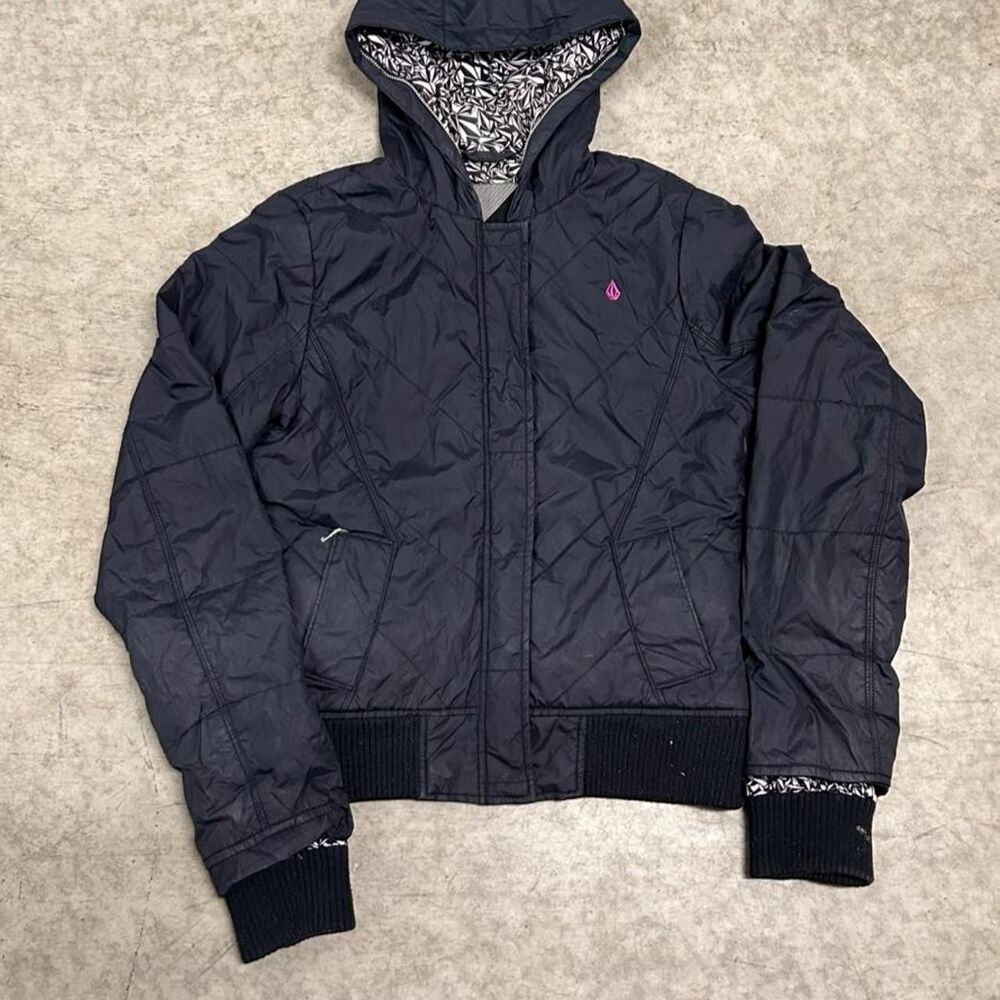 Volcom Women's Navy and Black Jacket